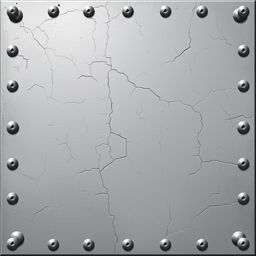 A detailed pixel art depiction of a metallic plate, free of any cracks or imperfections