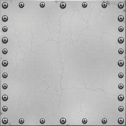 A detailed pixel art depiction of a metallic plate, free of any cracks or imperfections