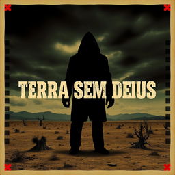 A 1960s style movie poster for a film titled "Terra Sem Deus