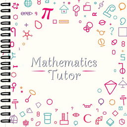 A vibrant and inspiring cover for a private math tutor's agenda