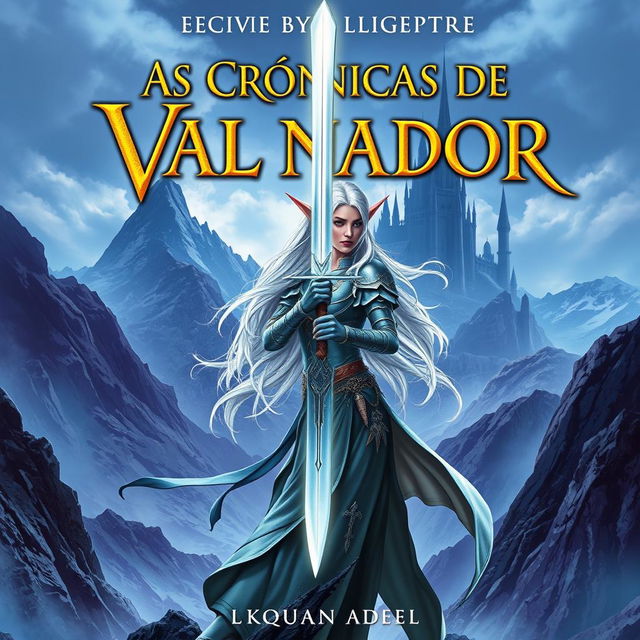 A book cover for a young adult epic fantasy novel titled "As Crônicas de Valnador"