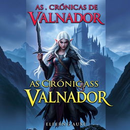 A book cover for a young adult epic fantasy novel titled "As Crônicas de Valnador"
