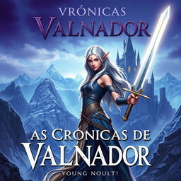 A book cover for a young adult epic fantasy novel titled "As Crônicas de Valnador"