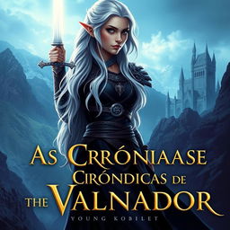 A book cover for a young adult epic fantasy novel titled "As Crônicas de Valnador"