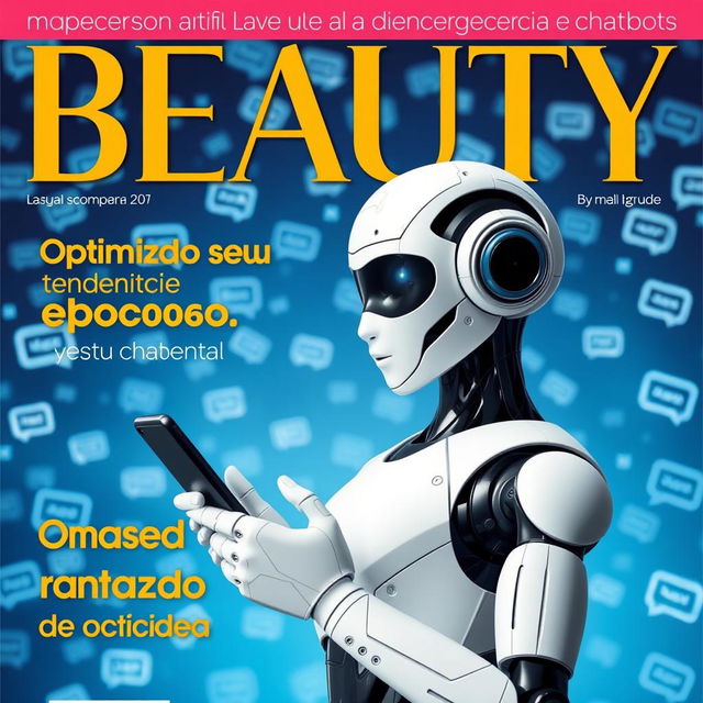 A magazine cover with the name "BEAUTY" prominently displayed