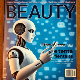 A magazine cover with the name "BEAUTY" prominently displayed