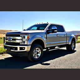 A Ford F350 Dually featuring a unique design with a Ford Mustang roofline seamlessly integrated