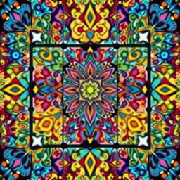 Create a detailed and imaginative illustration with a 34×34 grid as the canvas