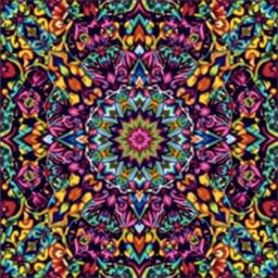 Create a detailed and imaginative illustration with a 34×34 grid as the canvas
