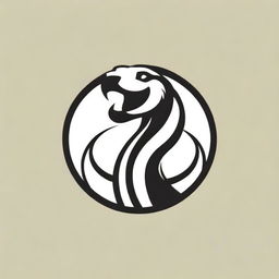 A striking black mamba snake and basketball-themed logo. The design should embody power, elegance, and contrast.