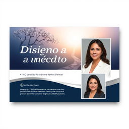 A professional and elegant flyer for a coaching agreement titled 'Diseño a Medida para tu Éxito'