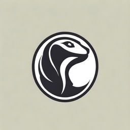 A striking black mamba snake and basketball-themed logo. The design should embody power, elegance, and contrast.