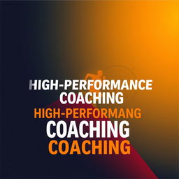 A dynamic and inspiring cover design for a high-performance coaching program