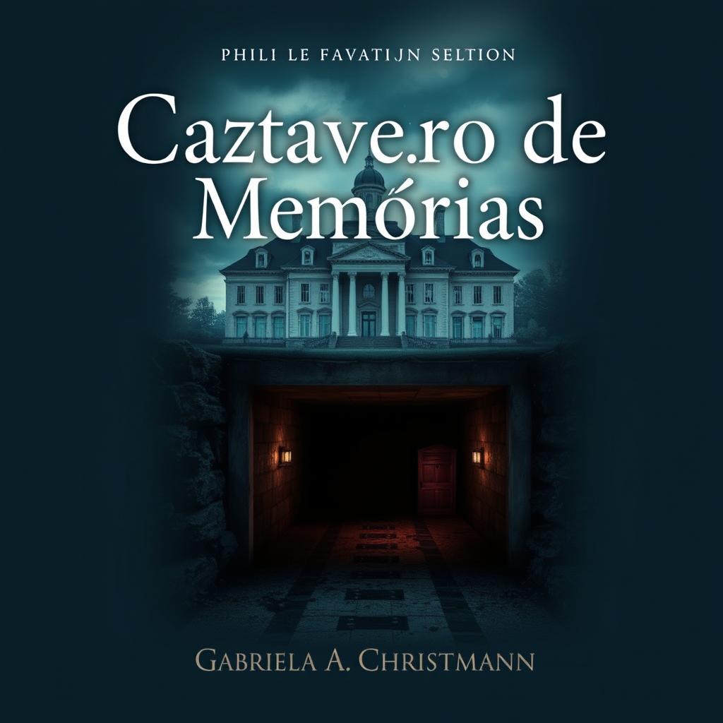 Cover design for the book "Cativeiro de Memórias" by Gabriela A