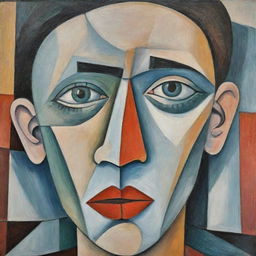 Portraits in the cubist style of Pablo Picasso, focusing on abstract and geometric facial features.