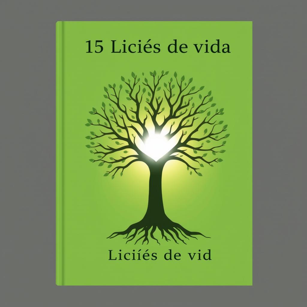 A book cover design featuring the title '15 Lições de Vida'