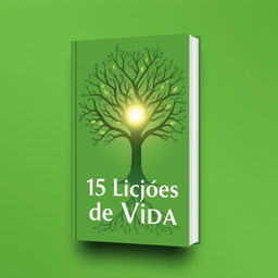 A book cover design featuring the title '15 Lições de Vida'