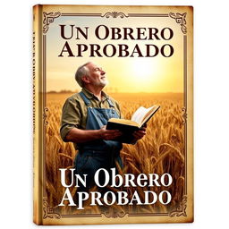 A vintage-style book cover with the title "Un Obrero Aprobado" prominently displayed in Spanish