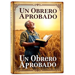 A vintage-style book cover with the title "Un Obrero Aprobado" prominently displayed in Spanish