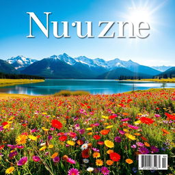 A beautiful and captivating magazine cover featuring a stunning natural landscape