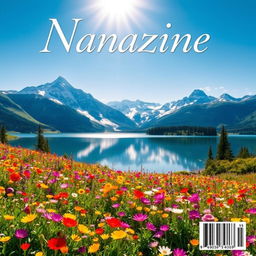 A beautiful and captivating magazine cover featuring a stunning natural landscape