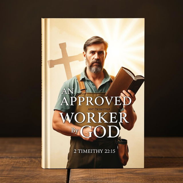 A book cover for "An Approved Worker by God" inspired by 2 Timothy 2:15
