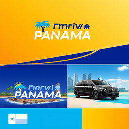 Design a modern and trendy corporate branding for a private transportation company in Panama that specializes in offering private travel services to tourists, internal tourism, promotional trips, vacation trips, travel for retirees, medical appointments, meetings with friends, and private driver services