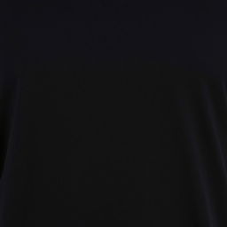 A classic black t-shirt, showcasing its sleek and minimalist design