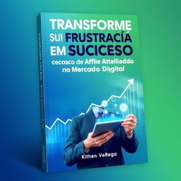 A captivating ebook cover for "Transforme sua Frustração em Sucesso como Afiliado no Mercado Digital"