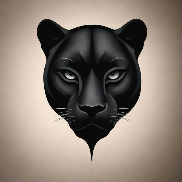 A sleek and stylish panther symbol tattoo design, embodying stealth, strength, and fearlessness.