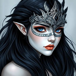 Anya is a strikingly beautiful woman depicted in classic DnD character art style