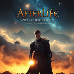 A movie poster for a fantastic epic series titled "Afterlife"