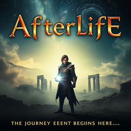 A movie poster for a fantastic epic series titled "Afterlife"