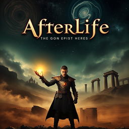 A movie poster for a fantastic epic series titled "Afterlife"