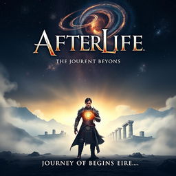 A movie poster for a fantastic epic series titled "Afterlife"