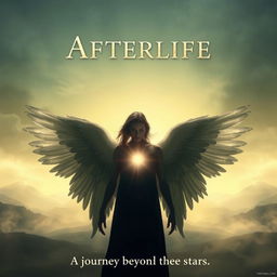 A movie poster for a fantastic film titled "Afterlife"