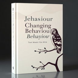 Design a book cover for "Changing Behaviour: That Makes You Wise"