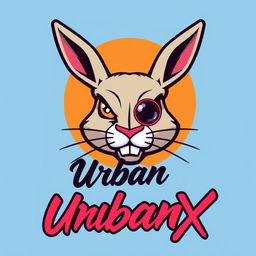 A vibrant, modern illustration of a logo for the 'UrbanX' YouTube channel