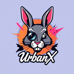 A vibrant, modern illustration of a logo for the 'UrbanX' YouTube channel