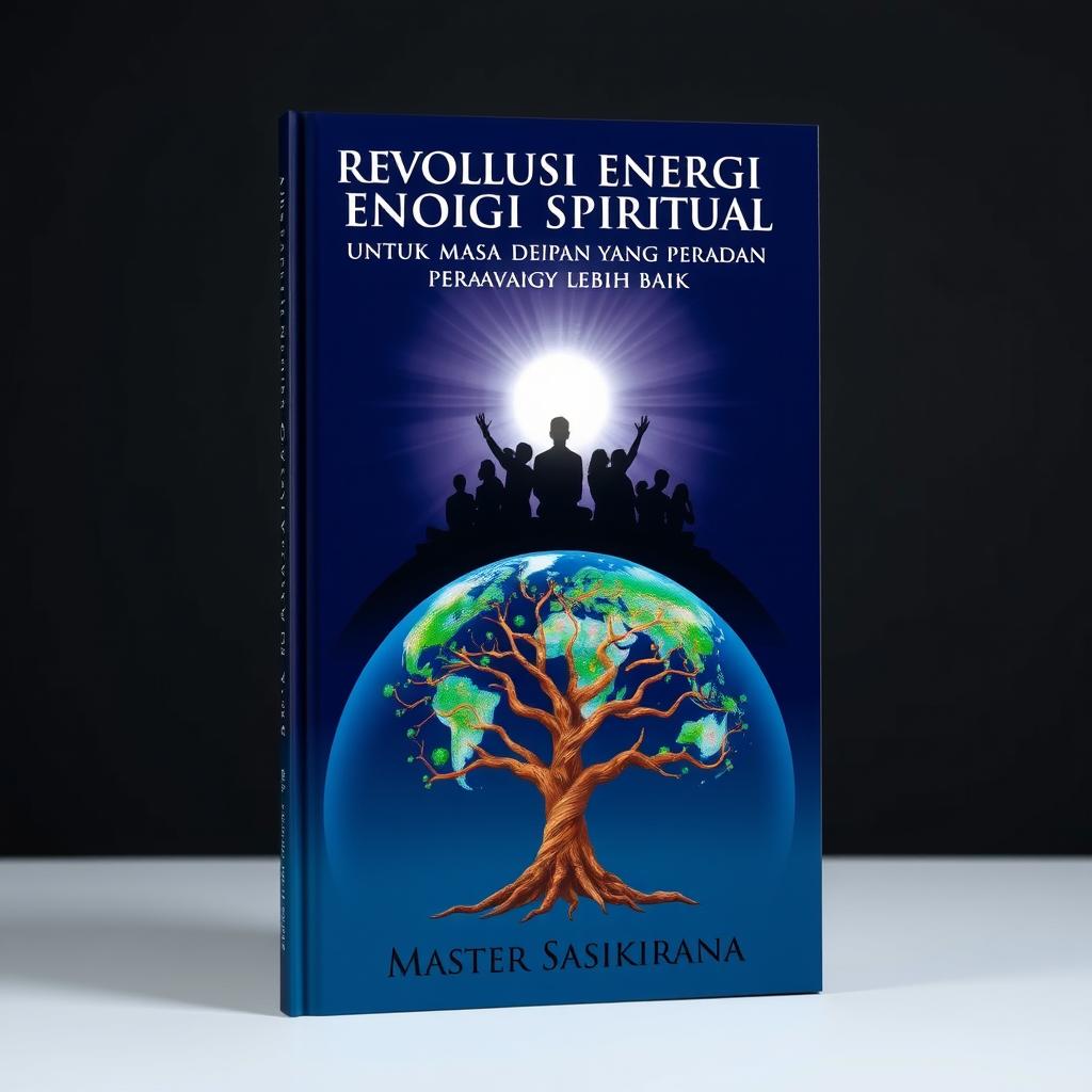 Book cover design featuring a book standing in a frontal perspective