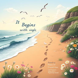 Book cover design featuring the title 'It Begins with a Single Step'