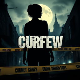 A gripping movie poster for a film titled 'CURFEW'