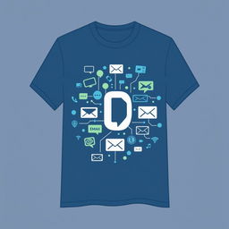 A modern and stylish t-shirt design for a contact center team