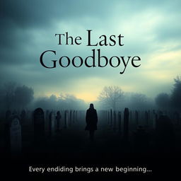 A captivating movie poster for a film titled 'The Last Goodbye'