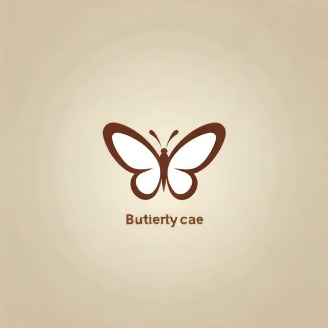 Design a logo for a cafe named 'Butterfly Cafe'. The logo should delicately incorporate a butterfly sipping nectar from a coffee cup, projecting an environment that is tranquil, calming, and highlights the essence of nature.