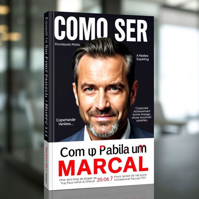 Book cover design featuring the title "Como Ser um Pablo Marçal"