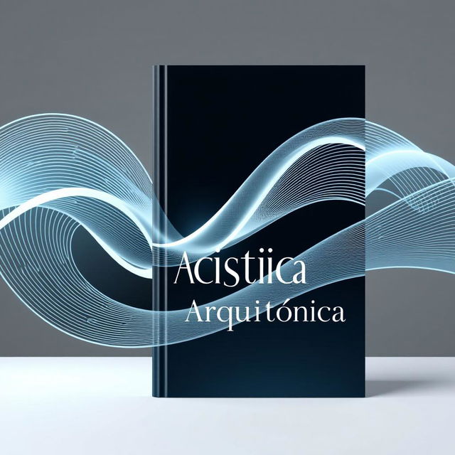 A captivating book cover illustrating 'Acústica Arquitectónica'