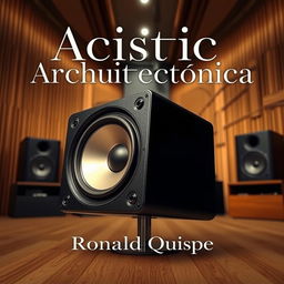 A detailed and artistic cover image featuring a high-end studio monitor under analysis