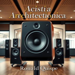 A detailed and artistic cover image featuring a high-end studio monitor under analysis