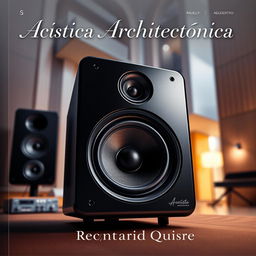 A detailed and artistic cover image featuring a high-end studio monitor under analysis
